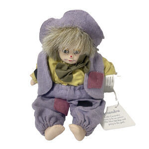 Classic Treasures Porcelain Clown Doll 9" Cassandra